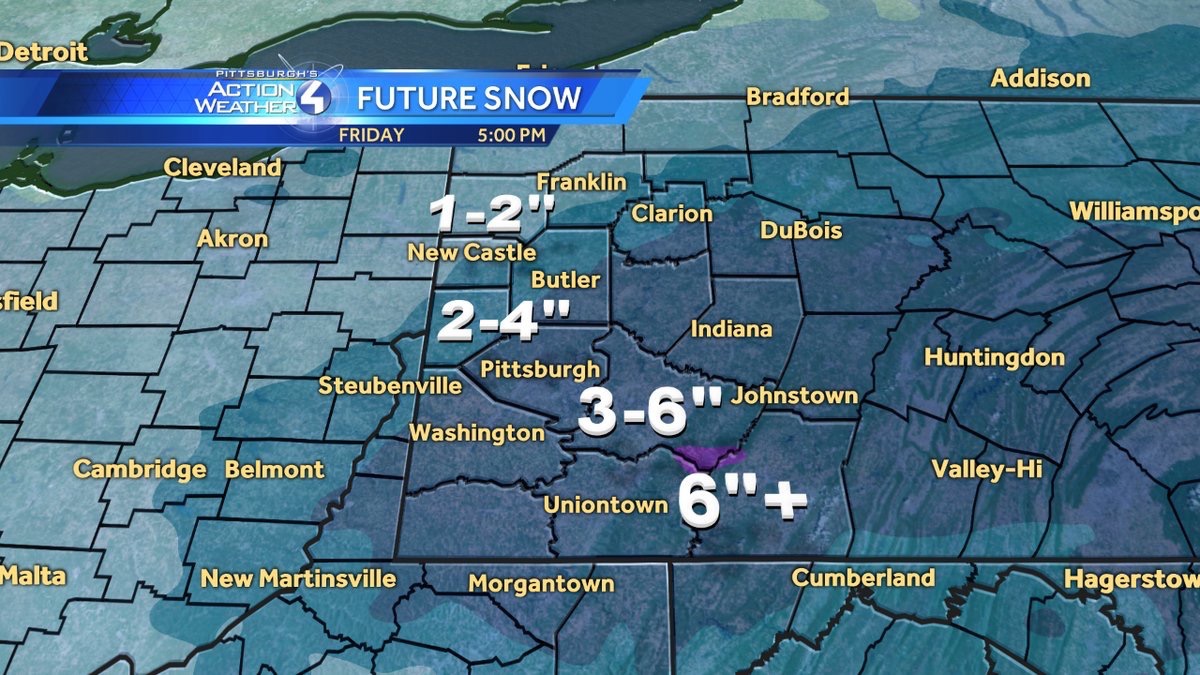 Forecast Analysis for Feb. 89 snowstorm Pittsburgh Snow Day