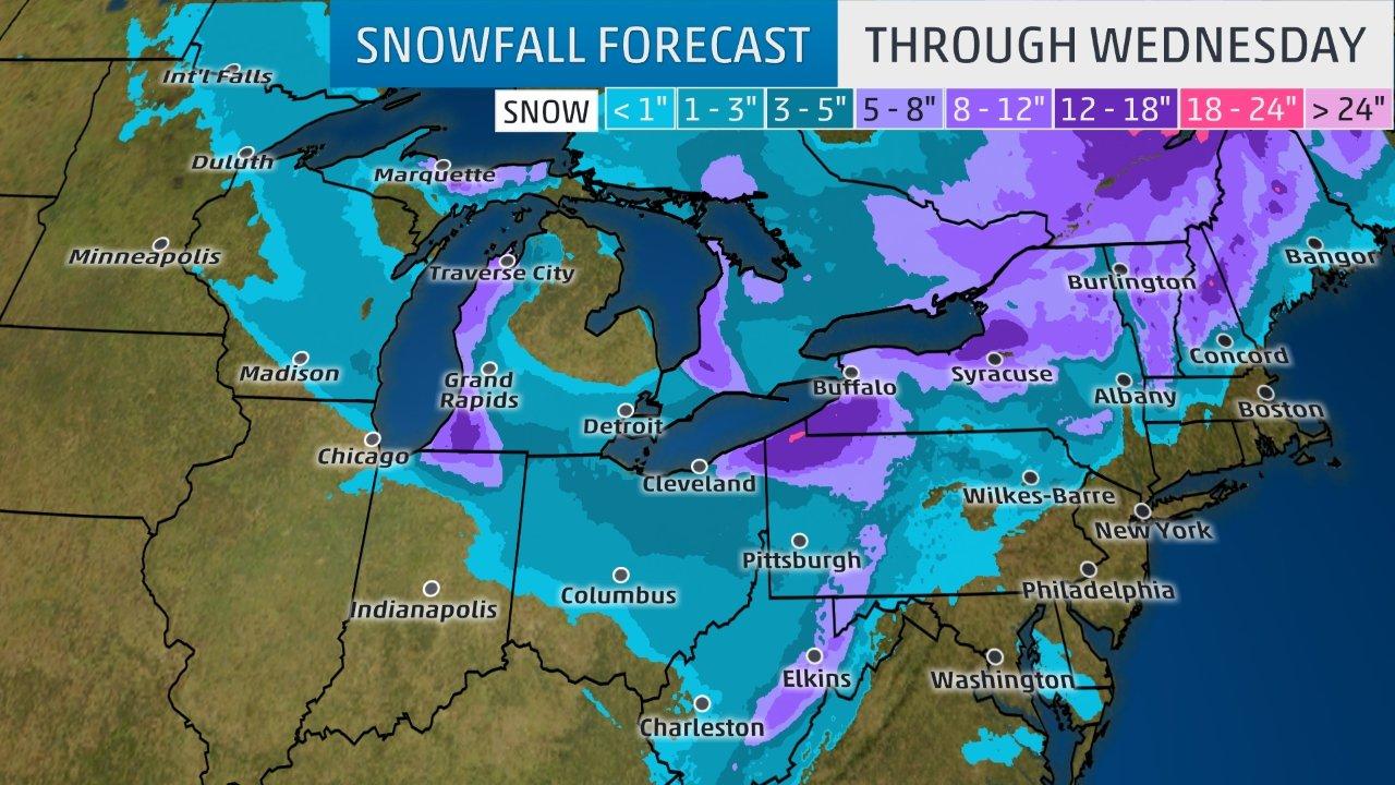 Forecast Roundup for first snow of the season Pittsburgh Snow Day