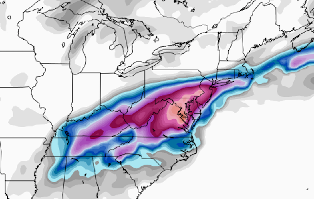 Forecast Maps for Jan. 2223 Snowfall Pittsburgh Snow Day